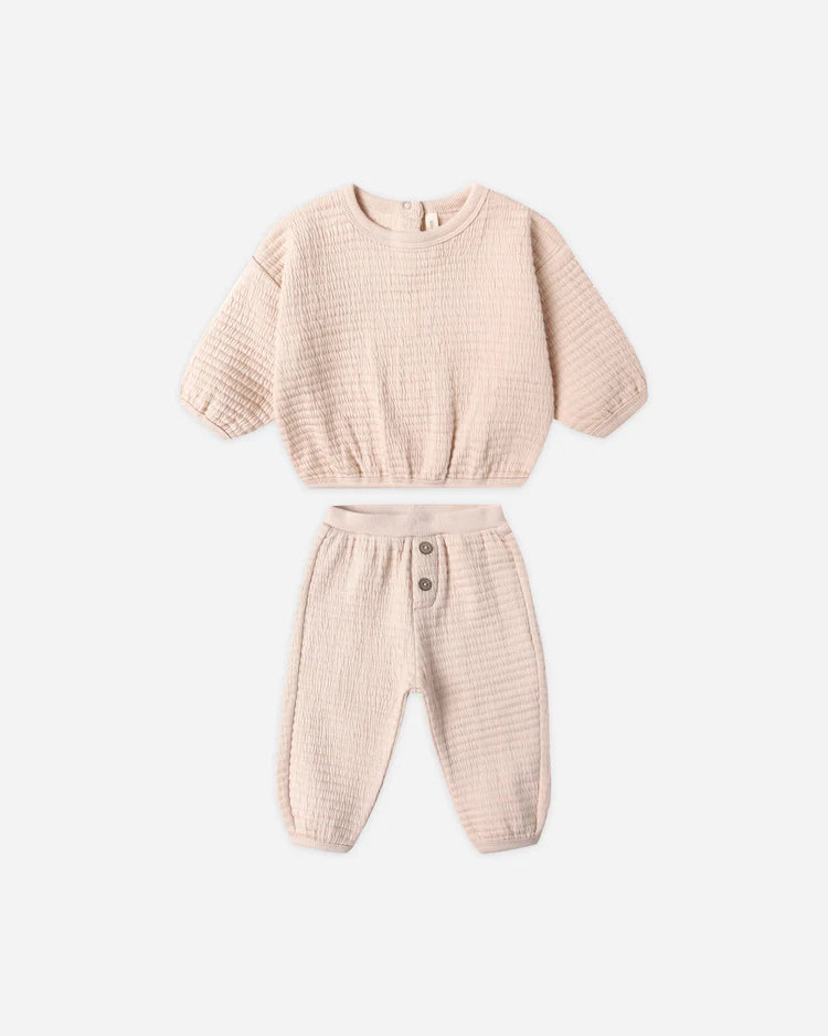 Textured Sweat Set | Antique | Quincy Mae