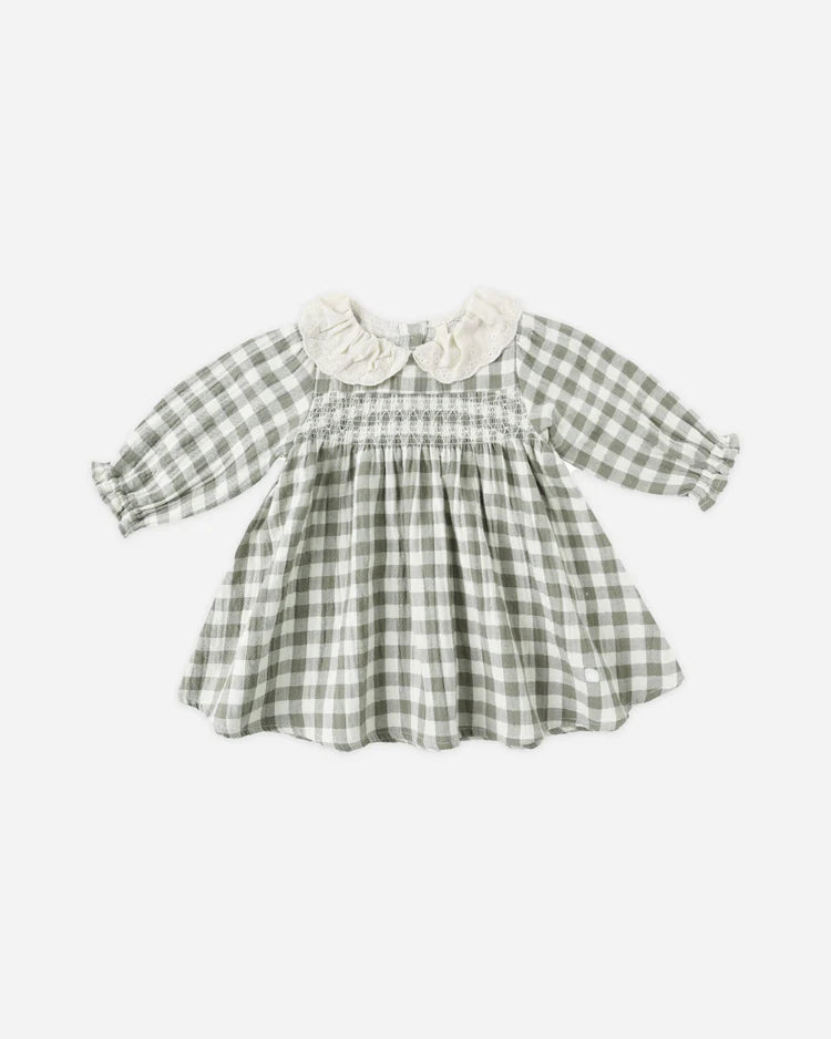 Callie Dress | Forest Check | Quincy Mae