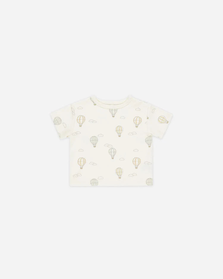 Boxy Tee | Hot Air Balloons | Quincy Mae