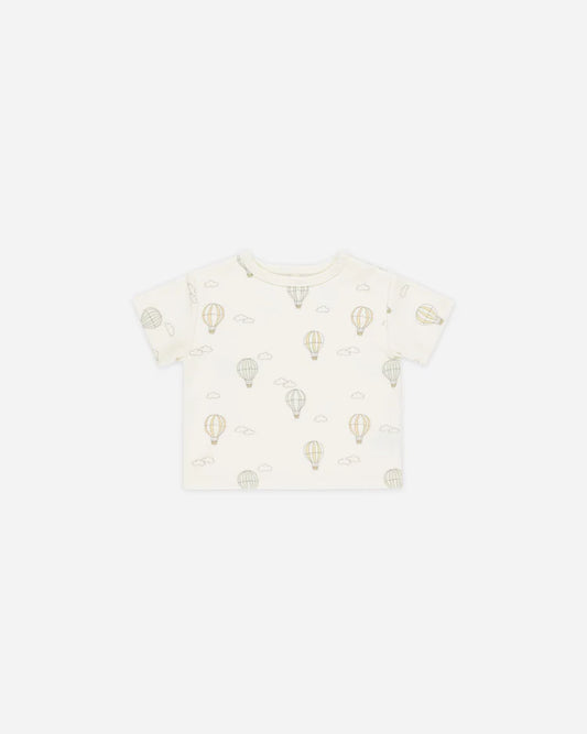 Boxy Tee | Hot Air Balloons | Quincy Mae