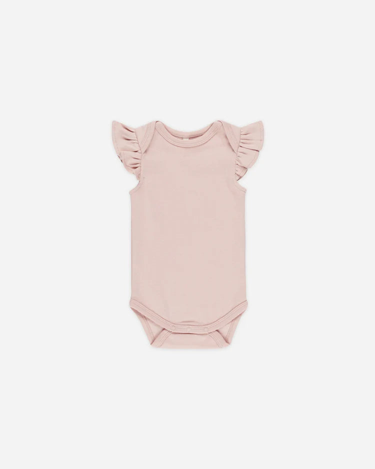 Flutter Sleeve Bodysuit | Bubblegum | Quincy Mae