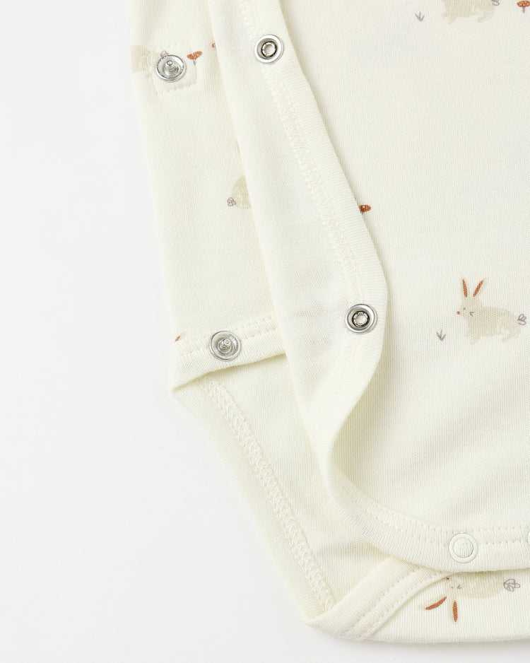 Side Snap Bodysuit + Pant Set | Bunnies | Quincy Mae