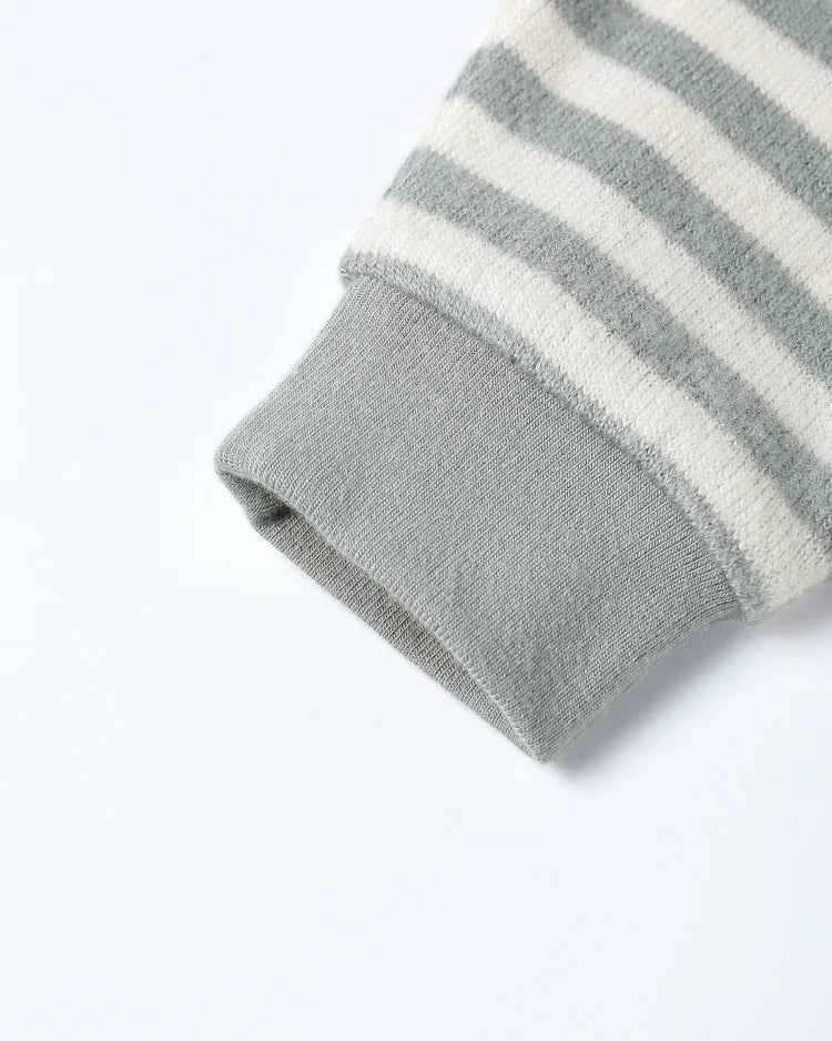 Cozy Set | Blue Stripe | Quincy Mae