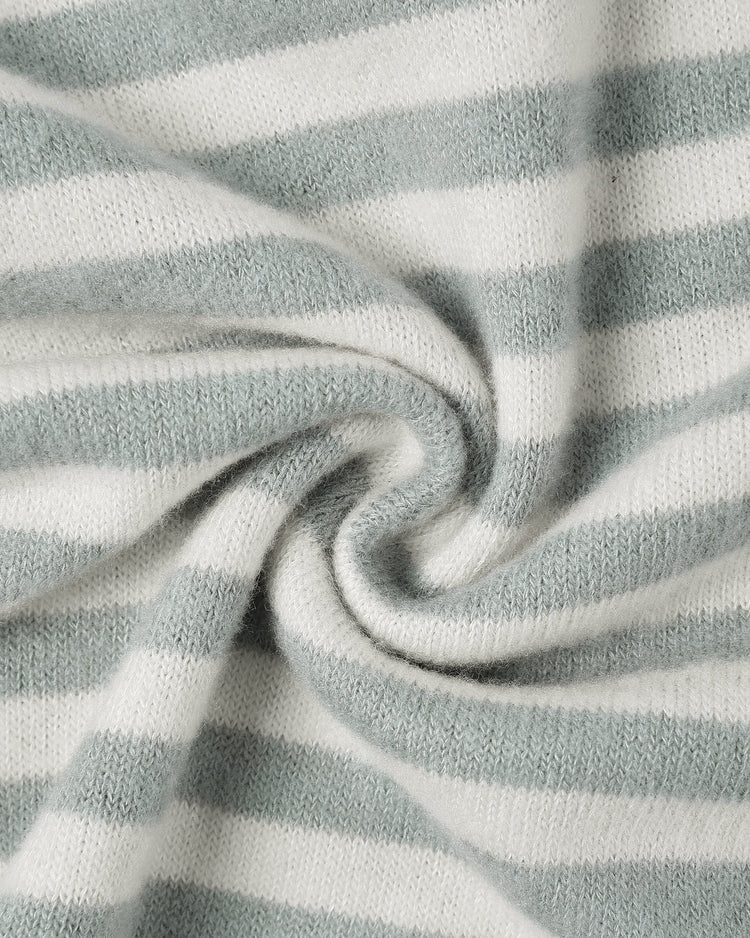Cozy Set | Blue Stripe | Quincy Mae