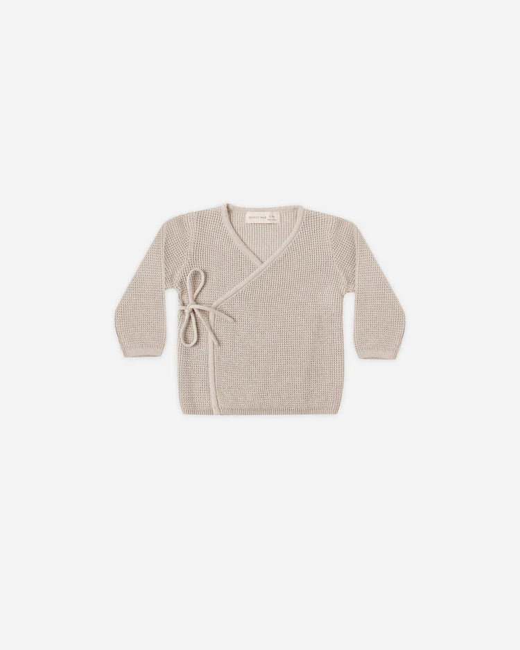 Knit Wrap Top | Oat | Quincy Mae