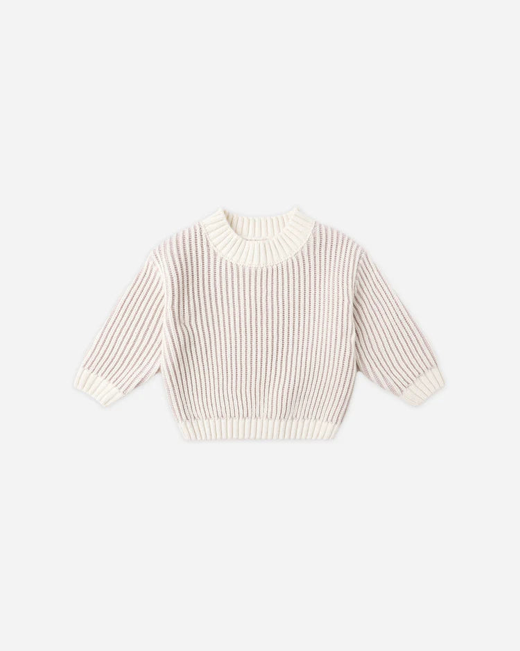 Relaxed Knit Sweater | Lilac | Quincy Mae