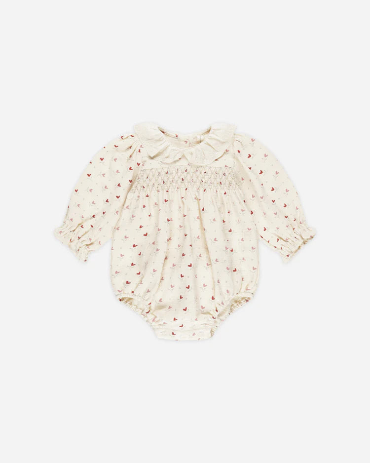Callie Romper | Quincy Mae | Heart Ditsy