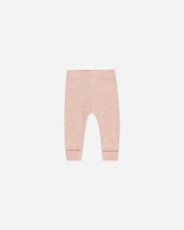 Ribbed Top+ Legging Set | Rose | Quincy Mae
