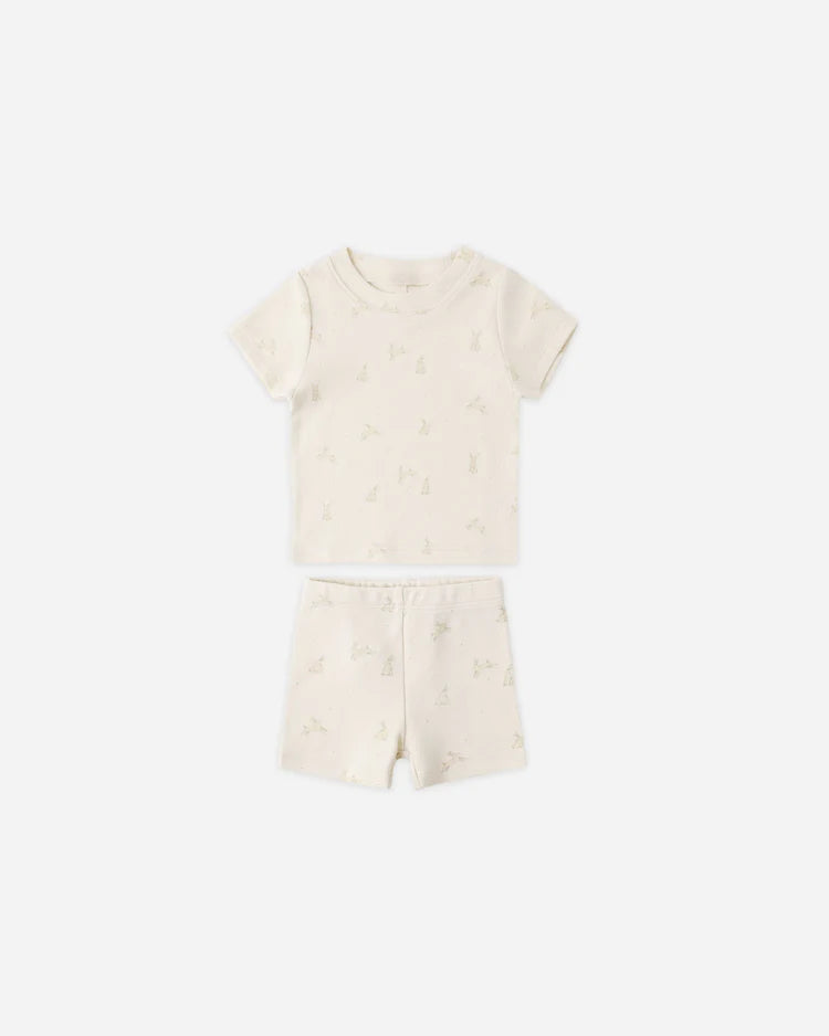 Summer Pajama Set | Bunnies | Quincy Mae