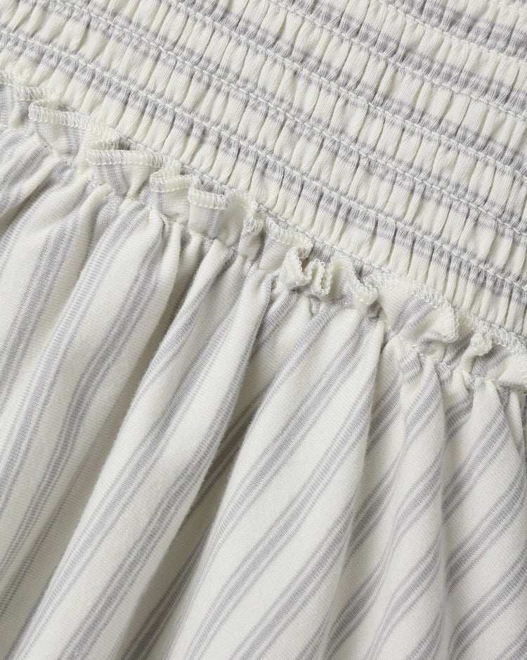 Lainey Romper | Cloud Stripe | Quincy Mae