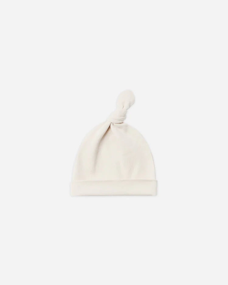 Knotted Baby Hat | Natural | Quincy Mae