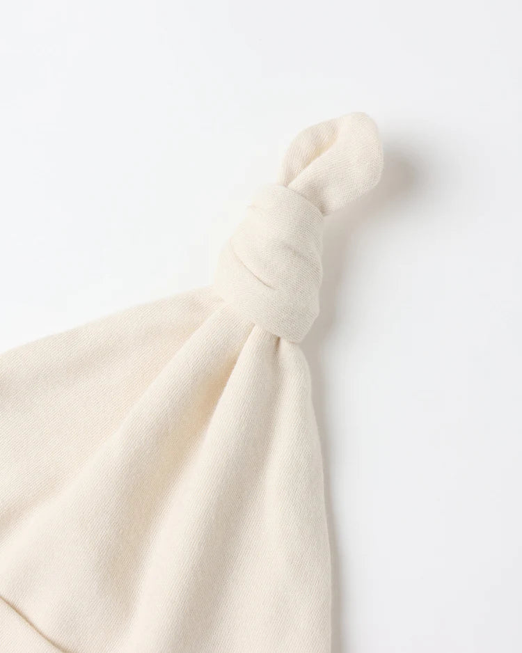 Knotted Baby Hat | Natural | Quincy Mae