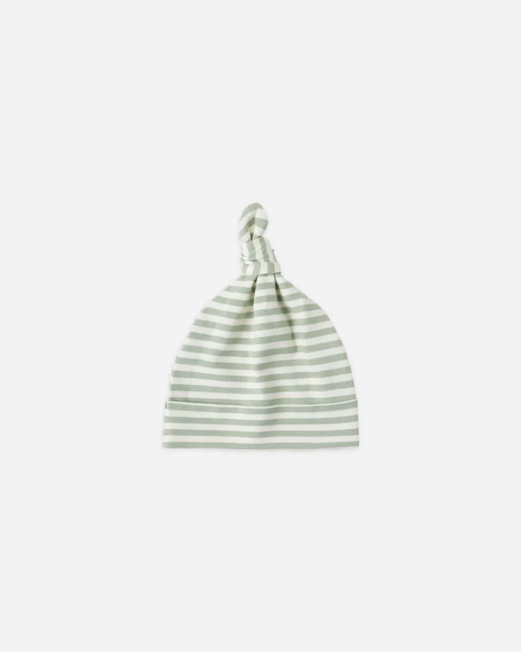 Knotted Baby Hat | Fern Stripe | Quincy Mae