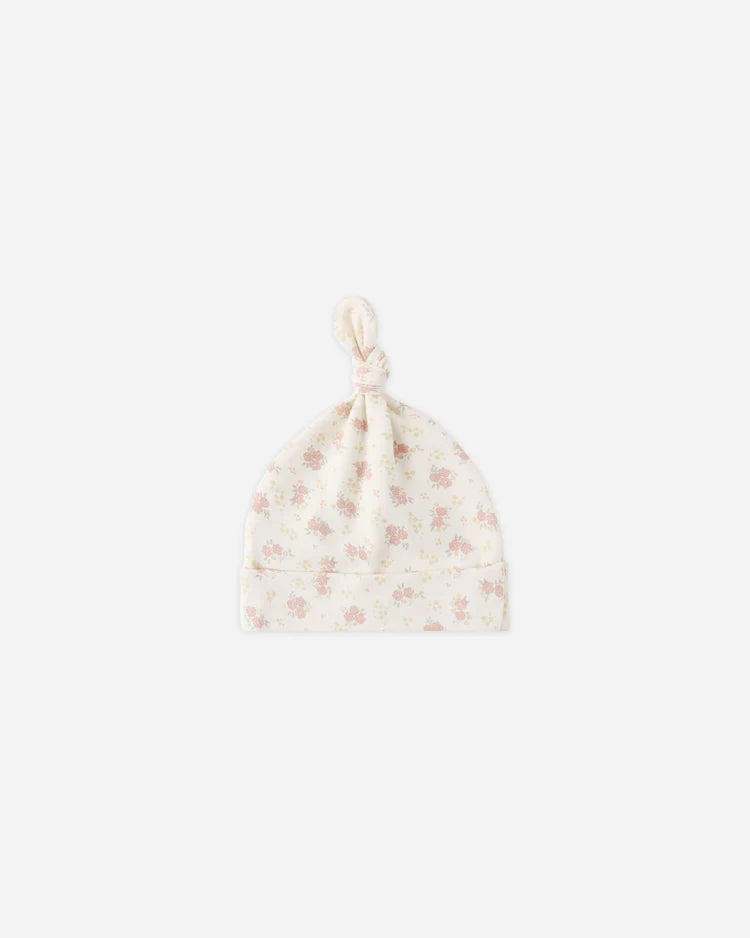 Knotted Baby Hat | Flower Field | Quincy Mae