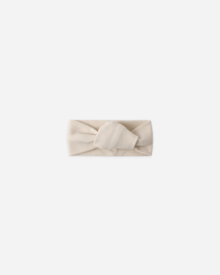Knotted Headband | Ecru | Quincy Mae