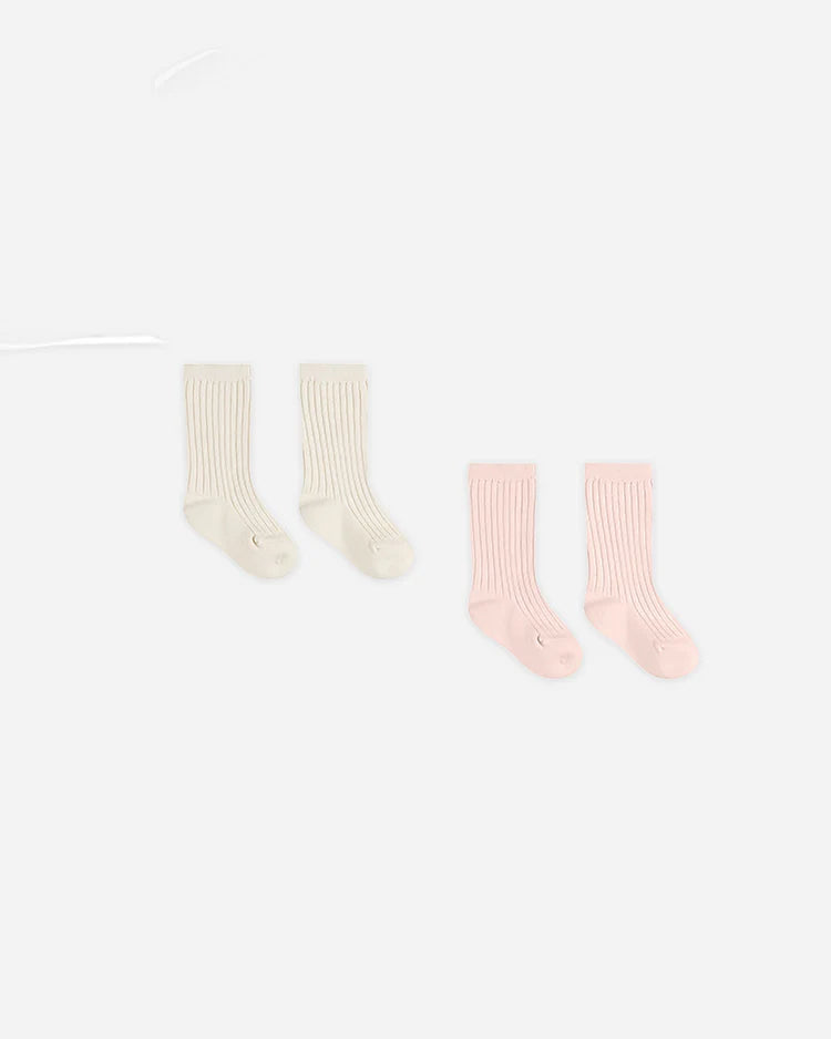 Sock Set | Ivory, Bubblegum | Quincy Mae