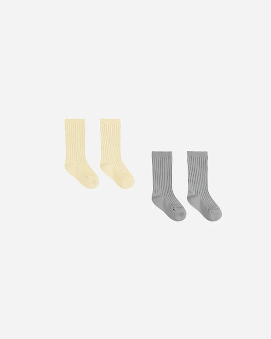 Sock Set | Sky, Yellow | Quincy Mae