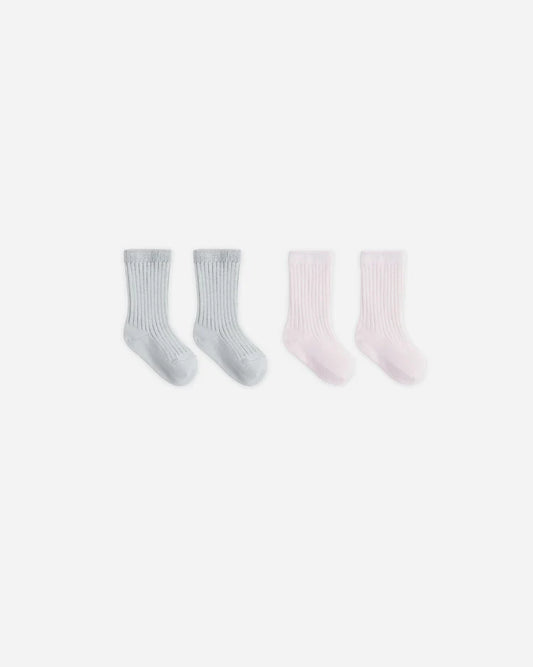 Socks Set | Ice Blue, Lilac | Quincy Mae