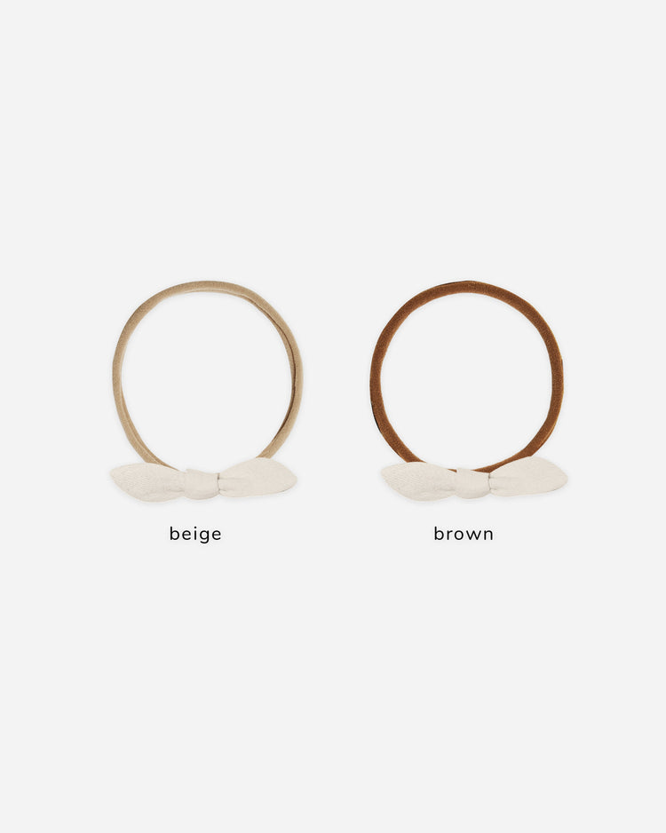 Little Knot Headband | Natural on Beige | Rylee & Cru