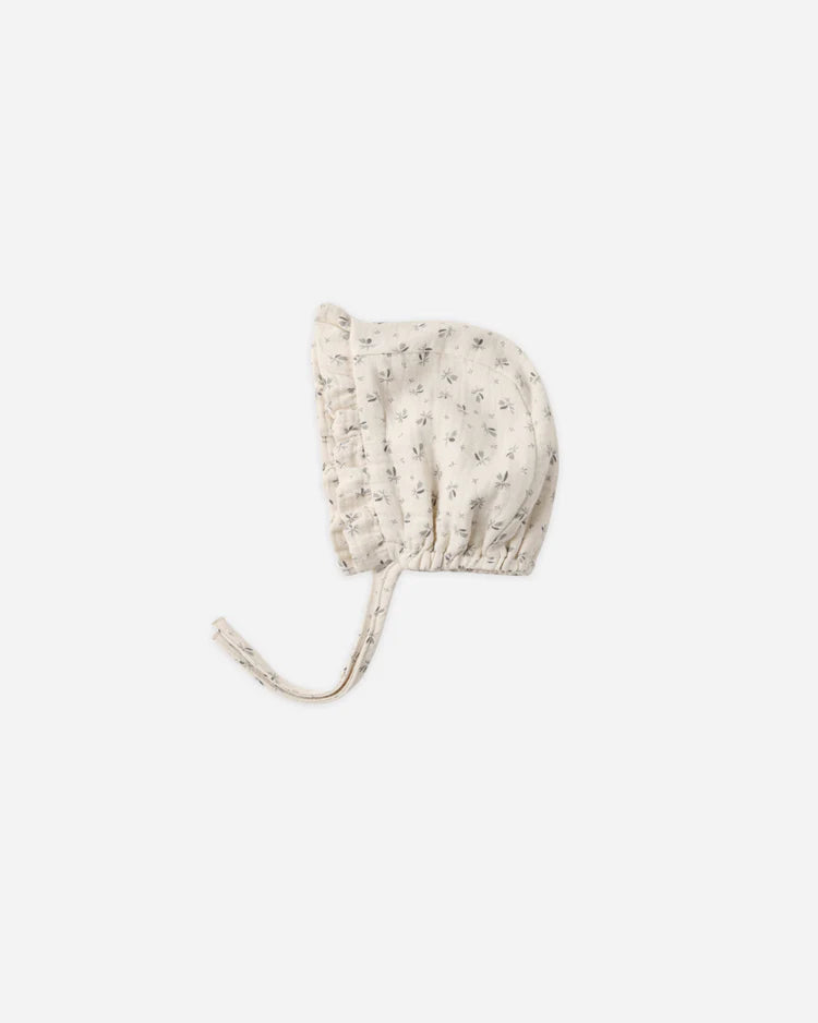 Woven Ruffle Bonnet | Bluebell | Quincy Mae