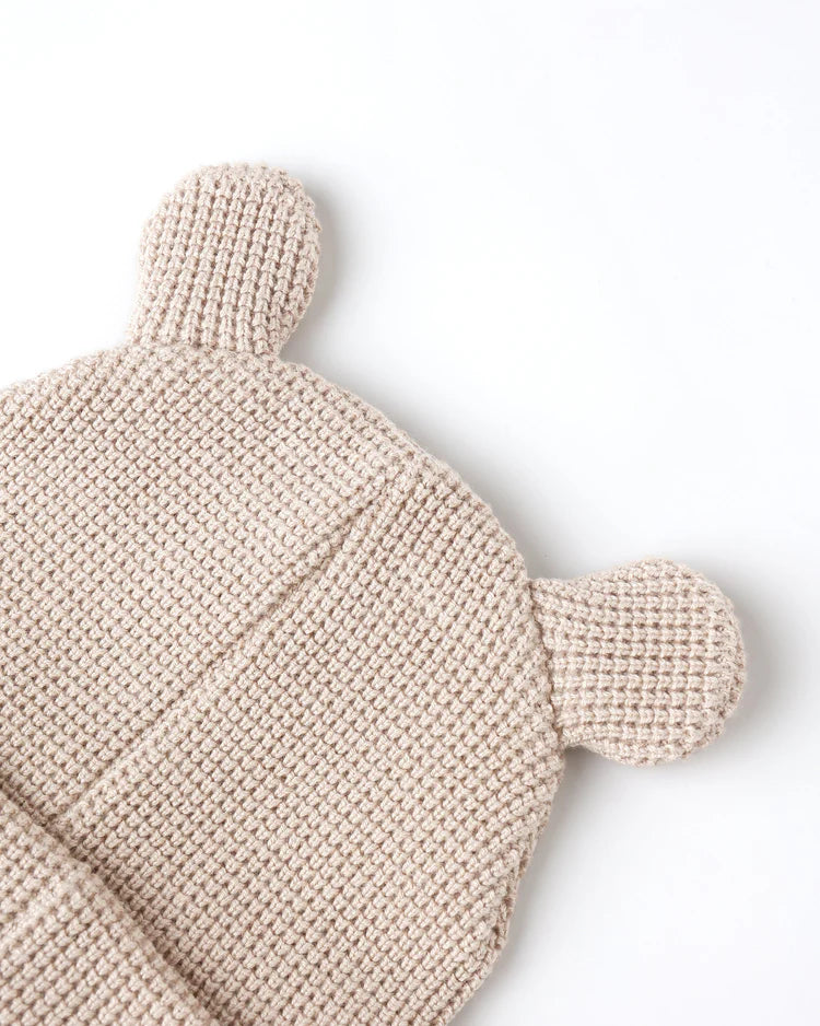 Baby Bear Beanie | Oat | Quincy Mae