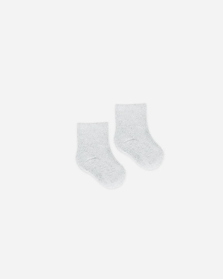 Fuzzy Socks | Fog | Quincy Mae