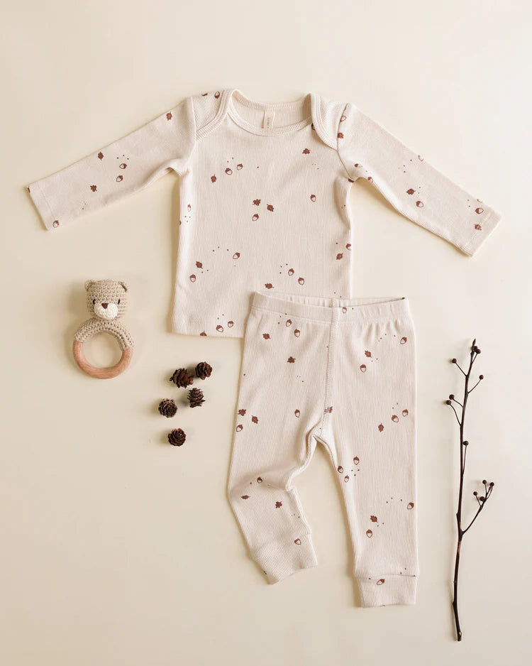 Ribbed Tee + Legging Set | Acorns | Quincy Mae