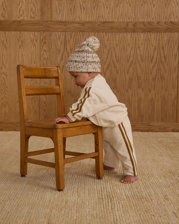Beanie | Stone Multi-Stripe | Rylee & Cru