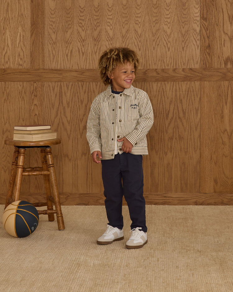 Chore Coat | Navy Pinstripe | Rylee & Cru