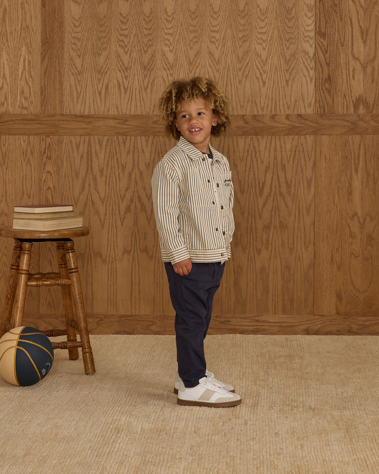 Chore Coat | Navy Pinstripe | Rylee & Cru