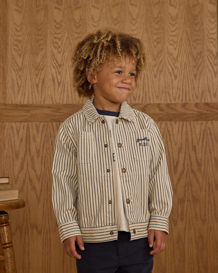 Chore Coat | Navy Pinstripe | Rylee & Cru