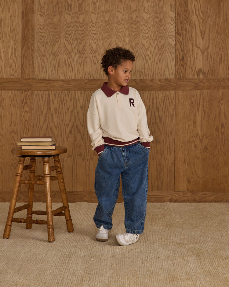 Collared Sweatshirt | Natural | Rylee & Cru