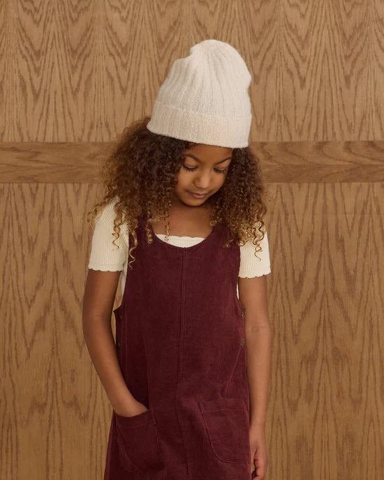 Odette Overall Dress | Burgundy | Rylee & Cru