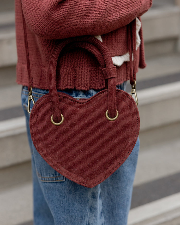 Heart Purse | Burgundy | Rylee & Cru