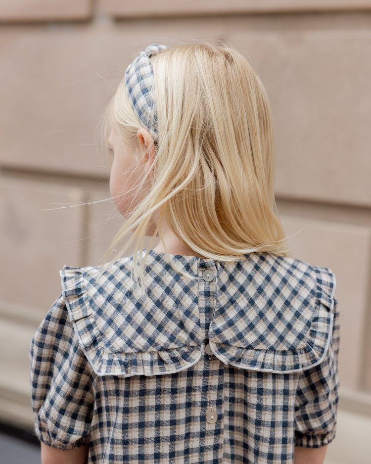 Camille Dress | Navy Check | Rylee & Cru