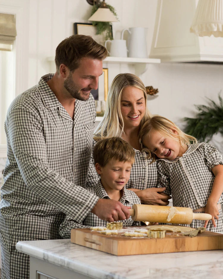 Men's Pajama Set | Evergreen Gingham | Rylee & Cru