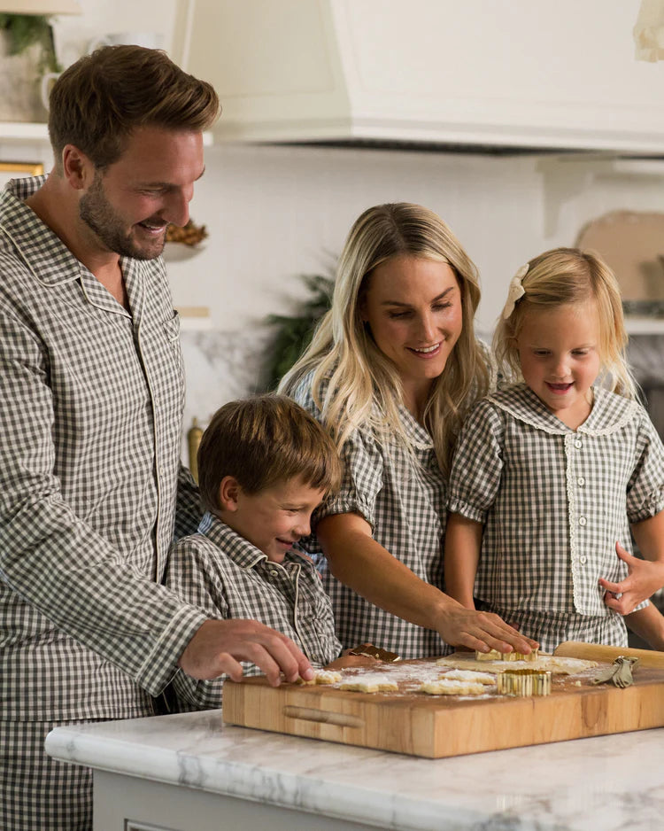 Ruffle Pajamas | Evergreen Gingham | Rylee & Cru