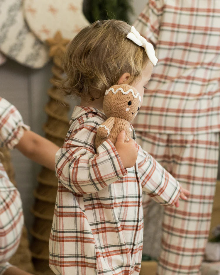 Baby Pajama Romper | Holiday Flannel | Rylee & Cru