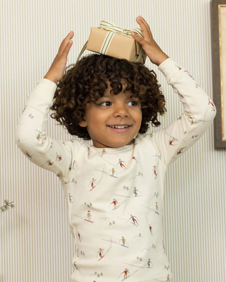 Organic Long Sleeve Pajama Set | Skiers | Rylee & Cru