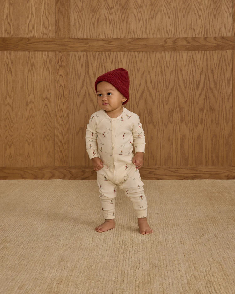 Organic Long John Pajamas | Skiers | Rylee & Cru