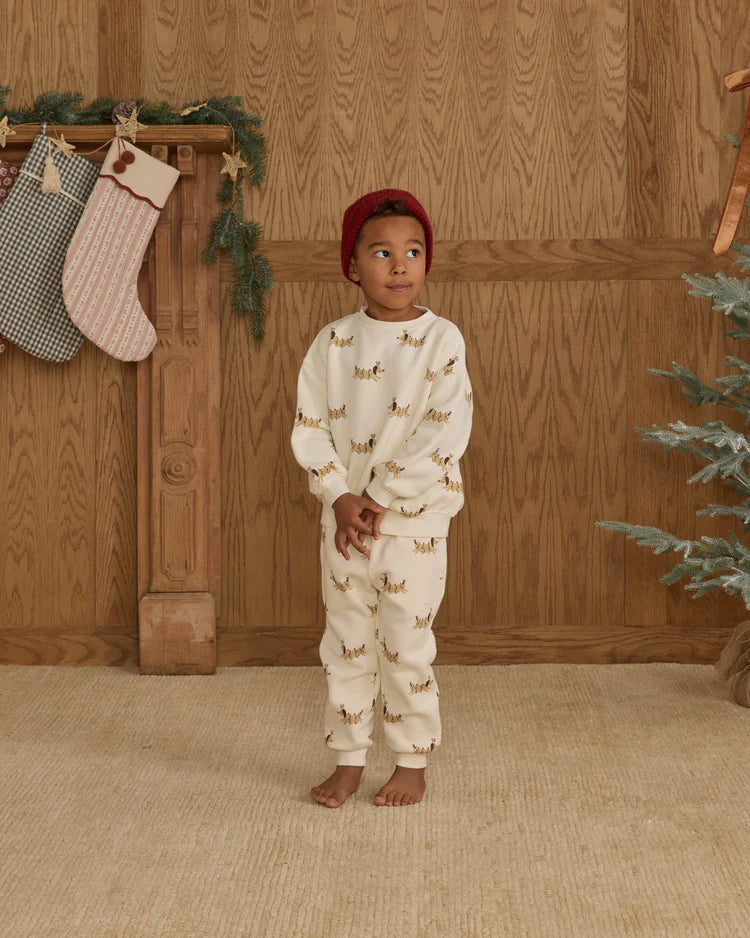 Jogger Sweatsuit Set | Christmas Dogs | Rylee & Cru