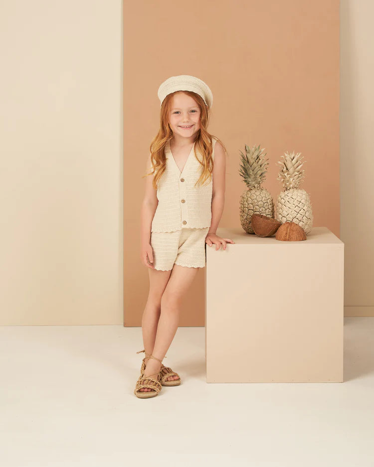Knit Shorts | Rylee + Cru | Natural