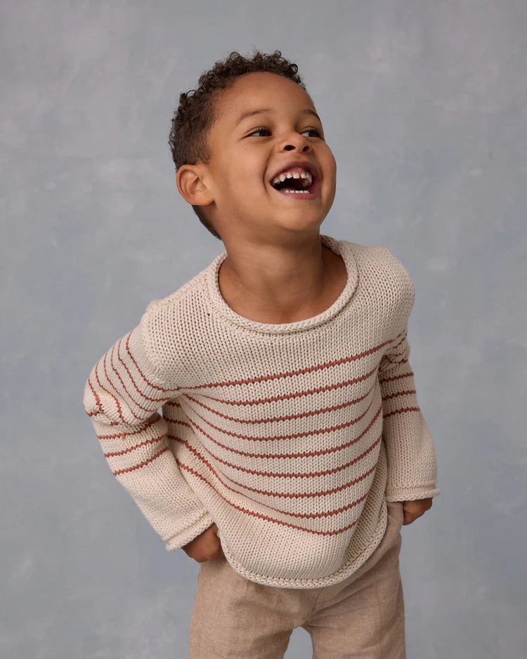 Jacques Sweater | Poppy Stripe | Rylee & Cru