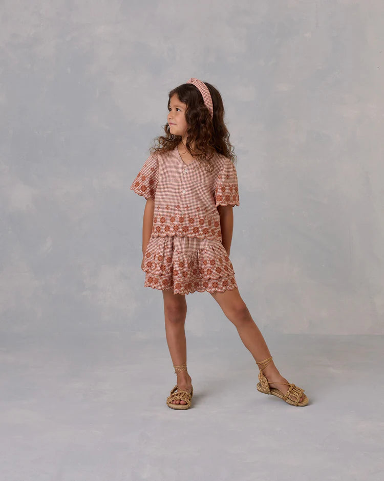 Knotted Headband | Poppy Gingham | Rylee & Cru