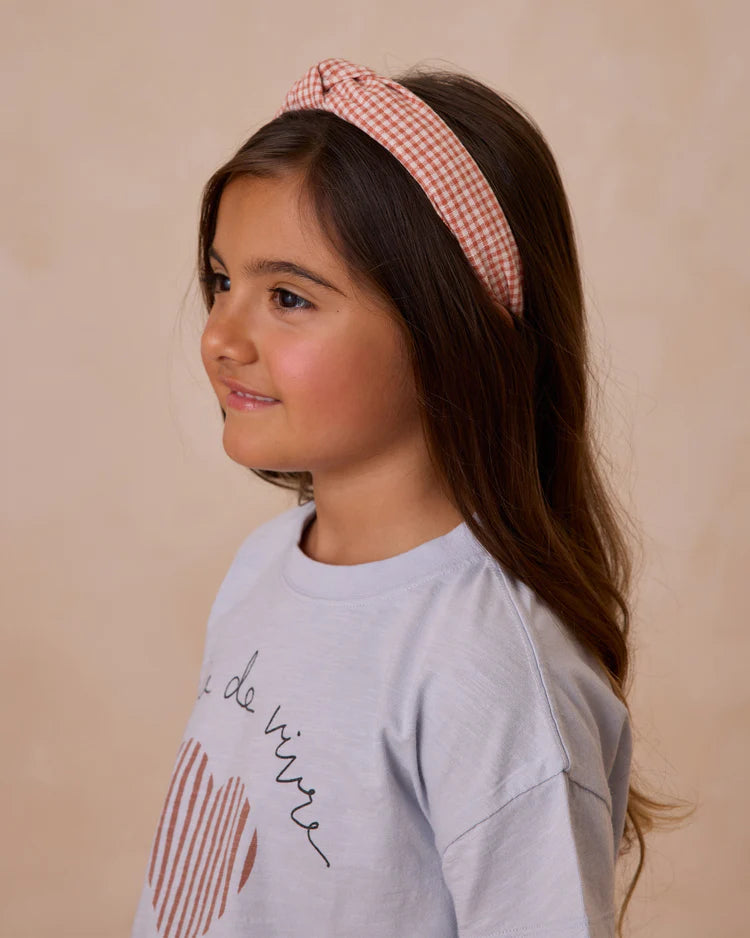 Knotted Headband | Poppy Gingham | Rylee & Cru