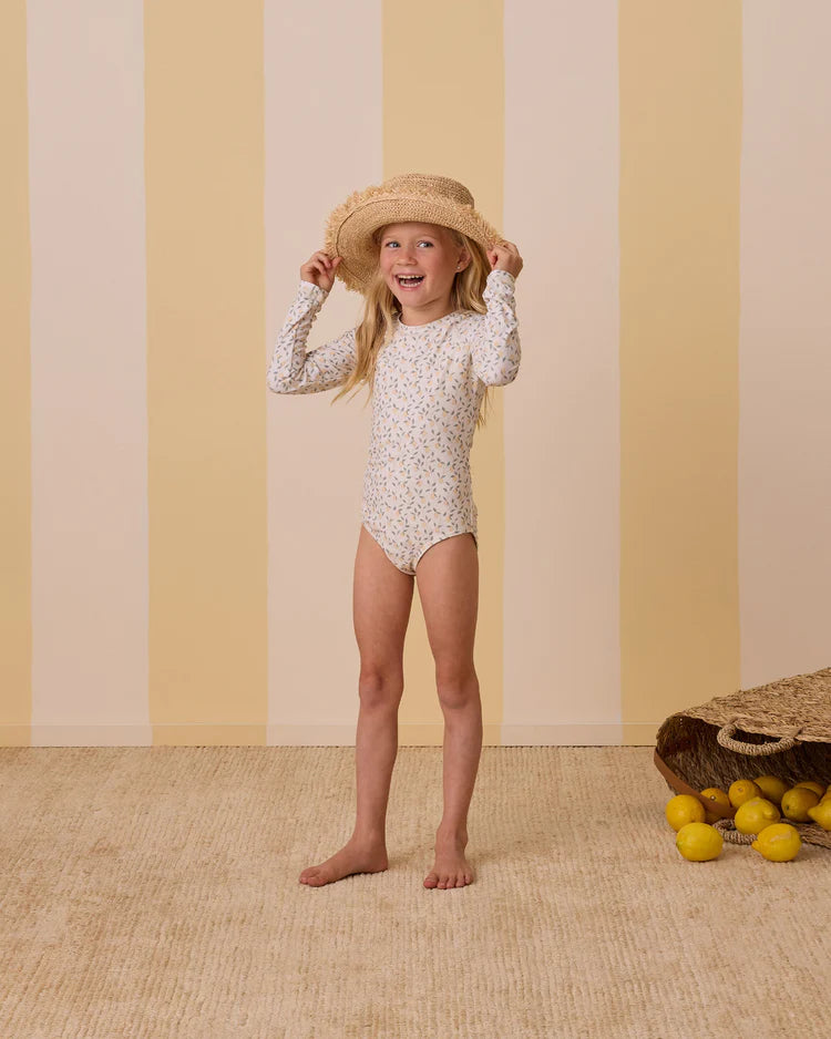 Delphine Rashguard One-Piece | Lemons | Rylee & Cru