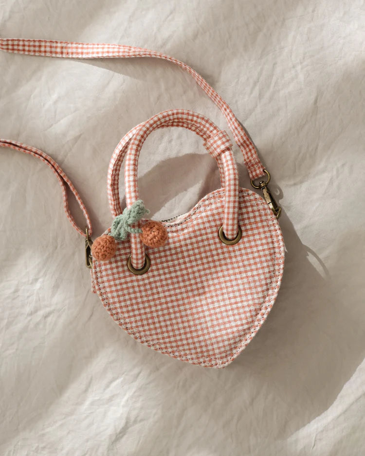Heart Purse | Poppy Gingham | Rylee & Cru