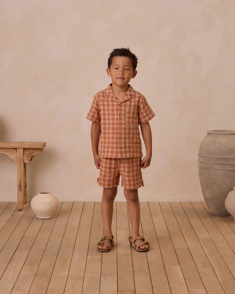 Perry Short | Poppy Check | Rylee & Cru