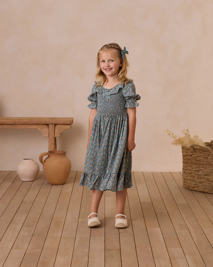 Lexi Dress | Blue Floral | Rylee & Cru