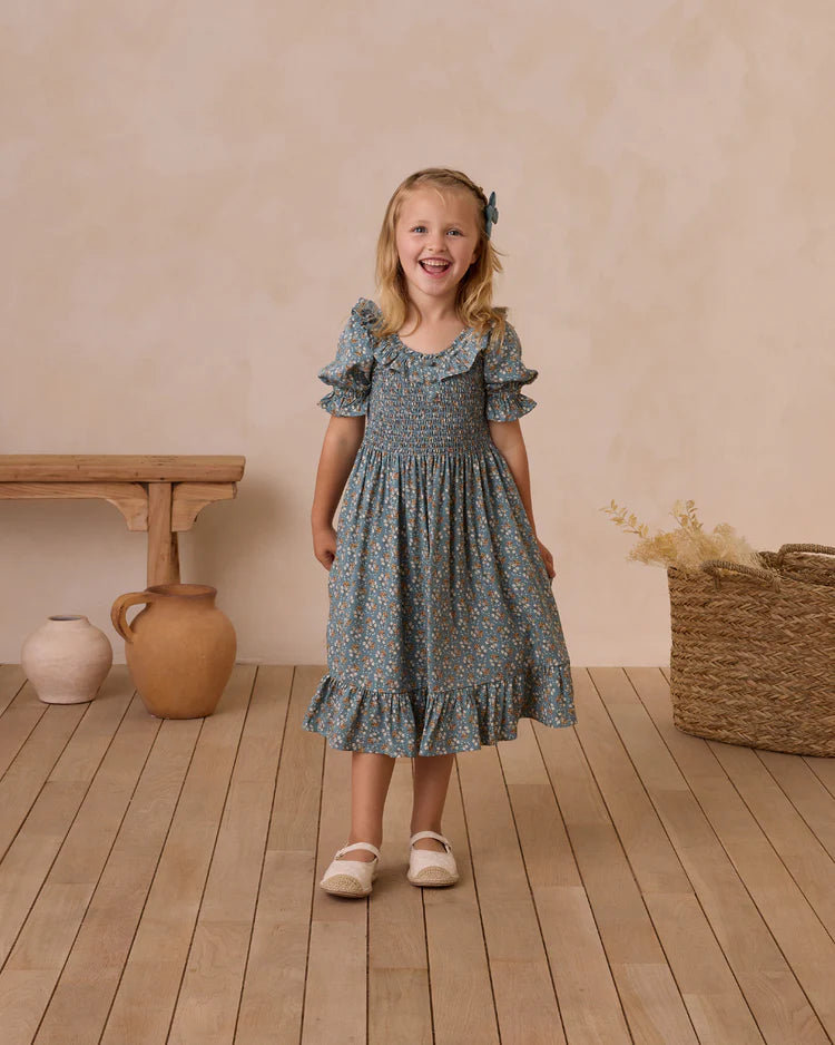 Lexi Dress | Blue Floral | Rylee & Cru